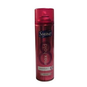 Suave Essentials Max Hold Hairspray Level 8 Unscented 11 oz‎ Spray Can – 2 Pack